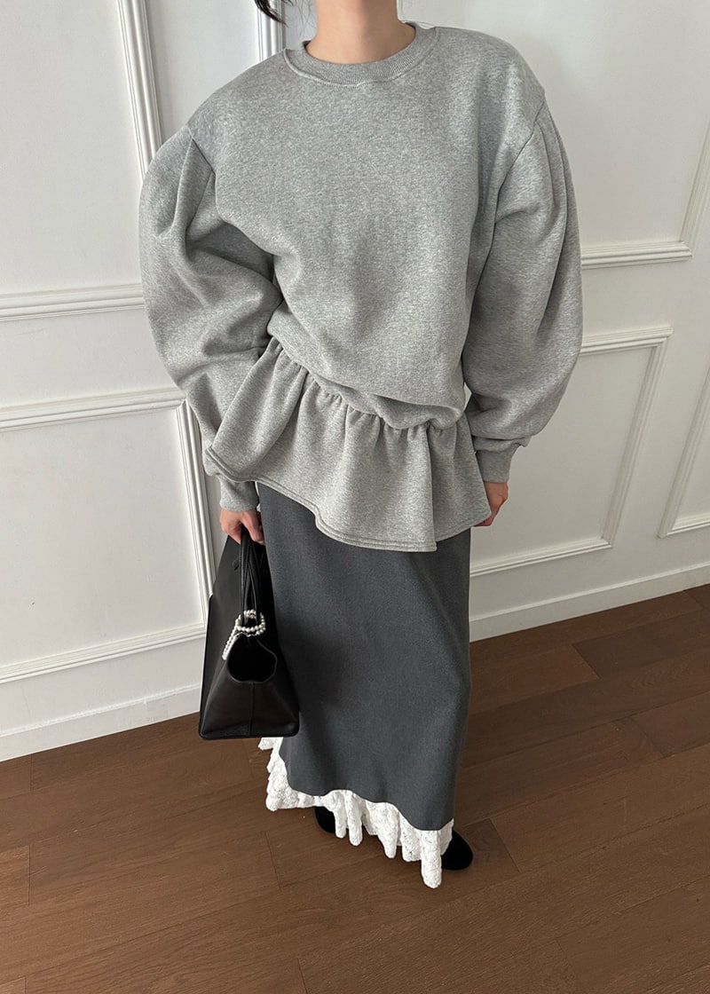 Auver_Fit - Korean Women Fashion - #momslook - Frill Sweatshirts