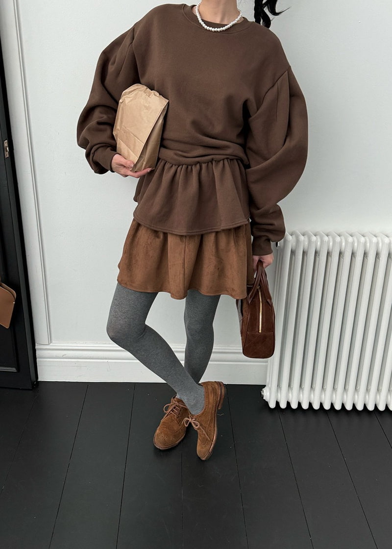 Auver_Fit - Korean Women Fashion - #momslook - Frill Sweatshirts - 5