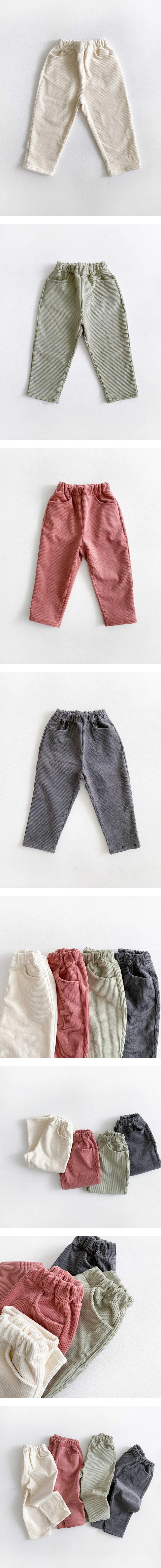 Awesome Bebe - Korean Children Fashion - #stylishchildhood - Corduroy Span Pants