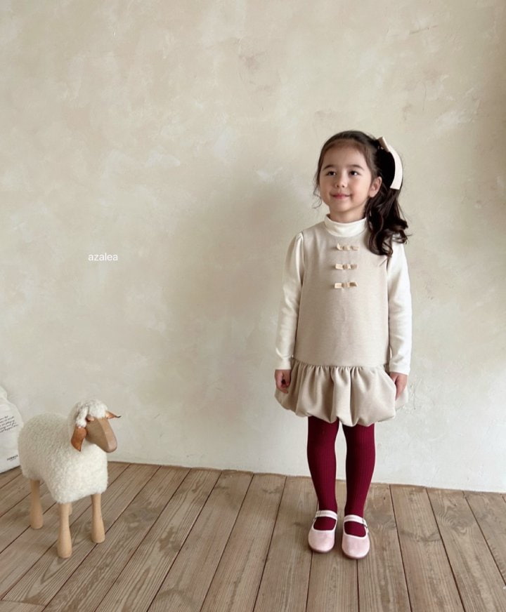 Azalea - Korean Children Fashion - #magicofchildhood - Warm Peach Turtleneck Tee - 5