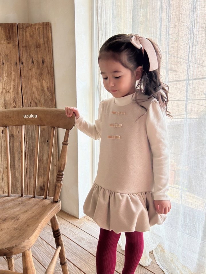 Azalea - Korean Children Fashion - #prettylittlegirls - Warm Peach Turtleneck Tee - 7