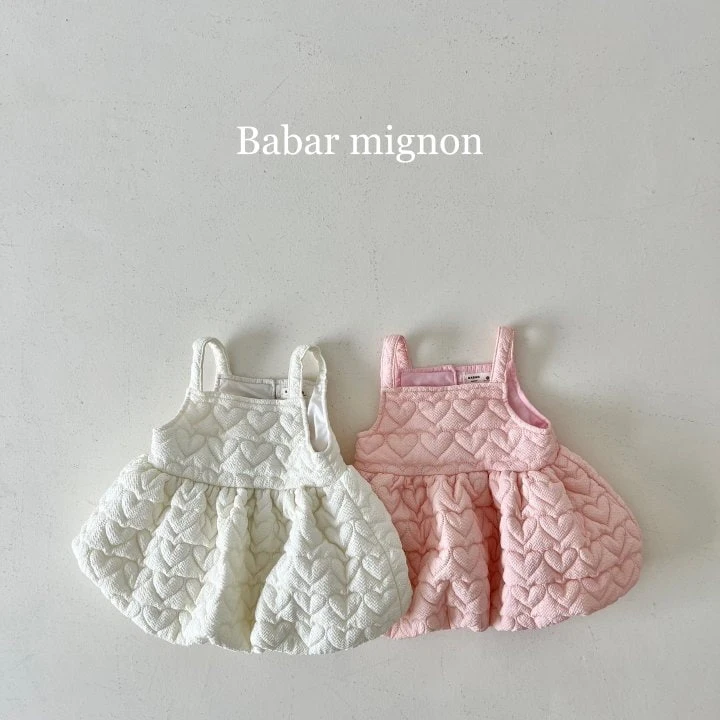 Babar Mignon - Korean Children Fashion - #Kfashion4kids - Padded Balloon Bustier One-piece - 3