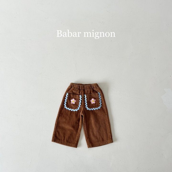 Babar Mignon - Korean Children Fashion - #childofig - Pocket Flower Pants - 6