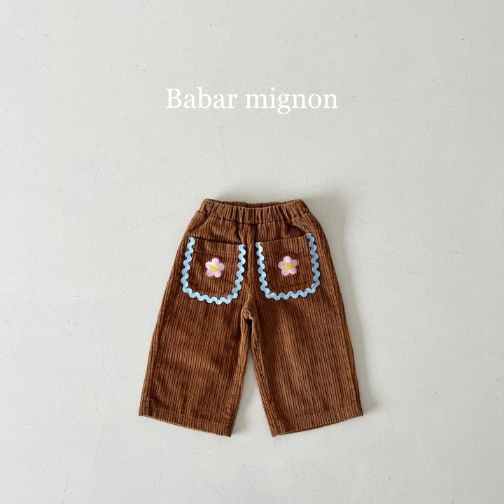 Babar Mignon - Korean Children Fashion - #childofig - Pocket Flower Pants - 7