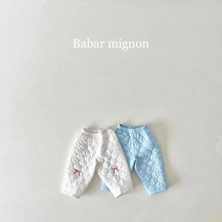 Babar Mignon - Korean Children Fashion - #childofig - Water Drop Ribbon Pants