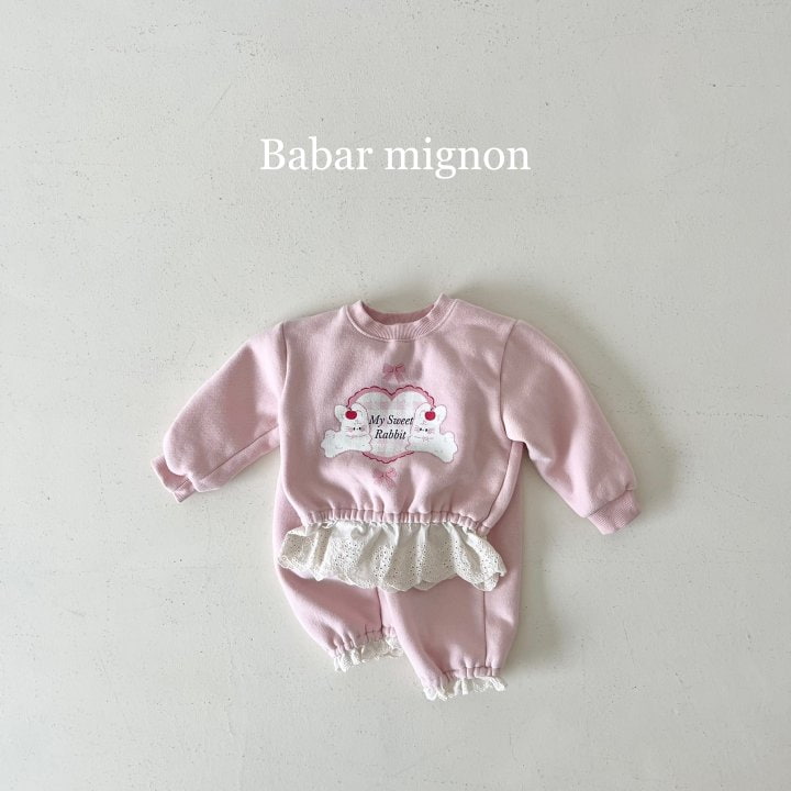 Babar Mignon - Korean Children Fashion - #childrensboutique - Lace Top Bottom Set - 7