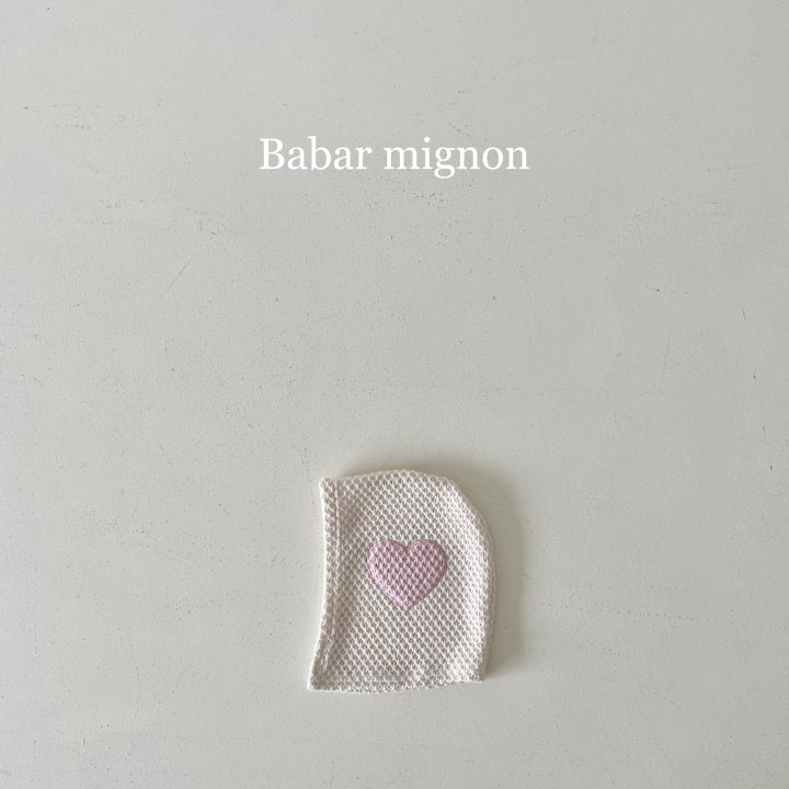 Babar Mignon - Korean Children Fashion - #childrensboutique - Heart Balaclava - 10