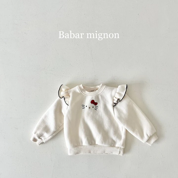 Babar Mignon - Korean Children Fashion - #childrensboutique - Frill Doll Embroidery Sweatshirts - 8