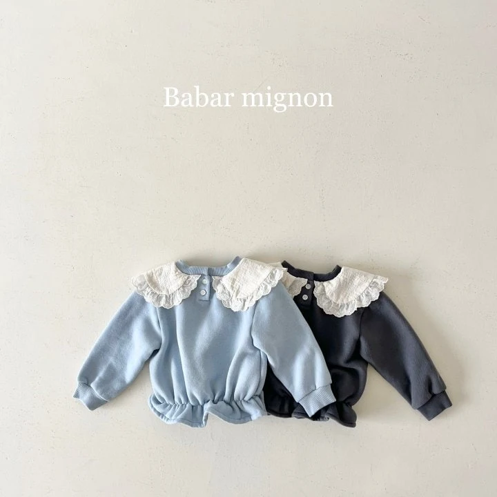 Babar Mignon - Korean Children Fashion - #childrensboutique - Love Collar Sweatshirts - 6