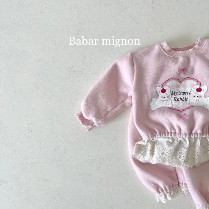 Babar Mignon - Korean Children Fashion - #designkidswear - Lace Top Bottom Set - 8