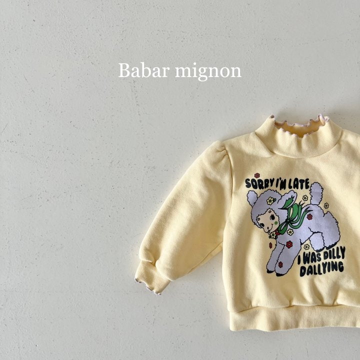 Babar Mignon - Korean Children Fashion - #designkidswear - Sheep Mockneck Sweatshirts - 12