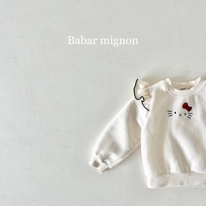 Babar Mignon - Korean Children Fashion - #designkidswear - Frill Doll Embroidery Sweatshirts - 9