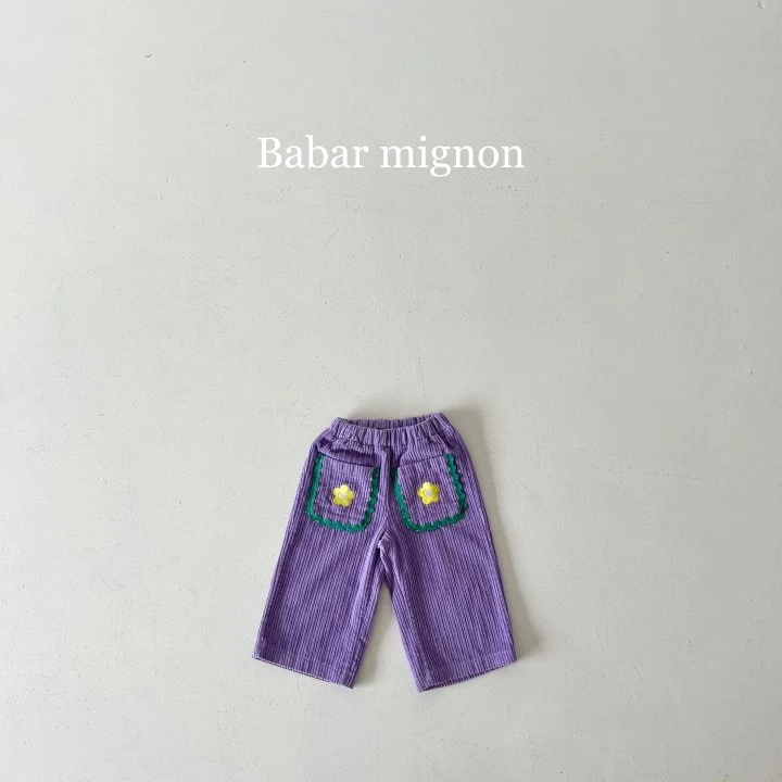 Babar Mignon - Korean Children Fashion - #discoveringself - Pocket Flower Pants - 10