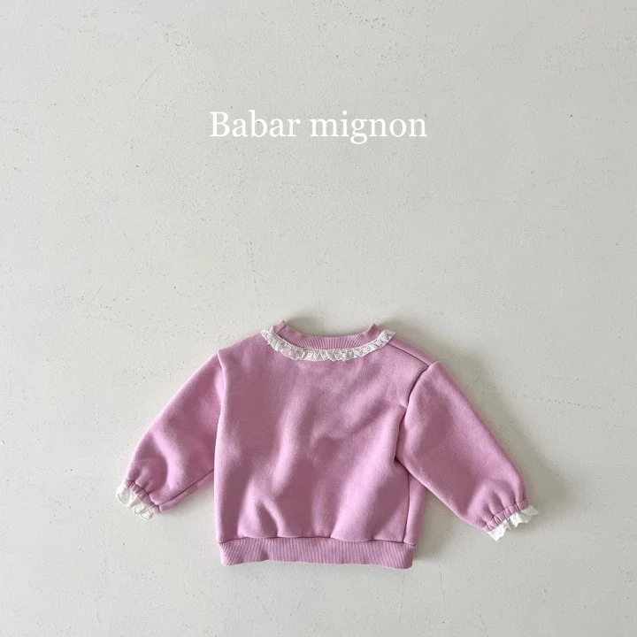 Babar Mignon - Korean Children Fashion - #discoveringself - Rabbit Lace Sweatshirts - 11