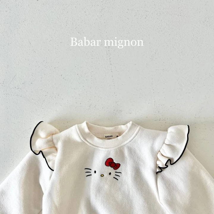 Babar Mignon - Korean Children Fashion - #discoveringself - Frill Doll Embroidery Sweatshirts - 10