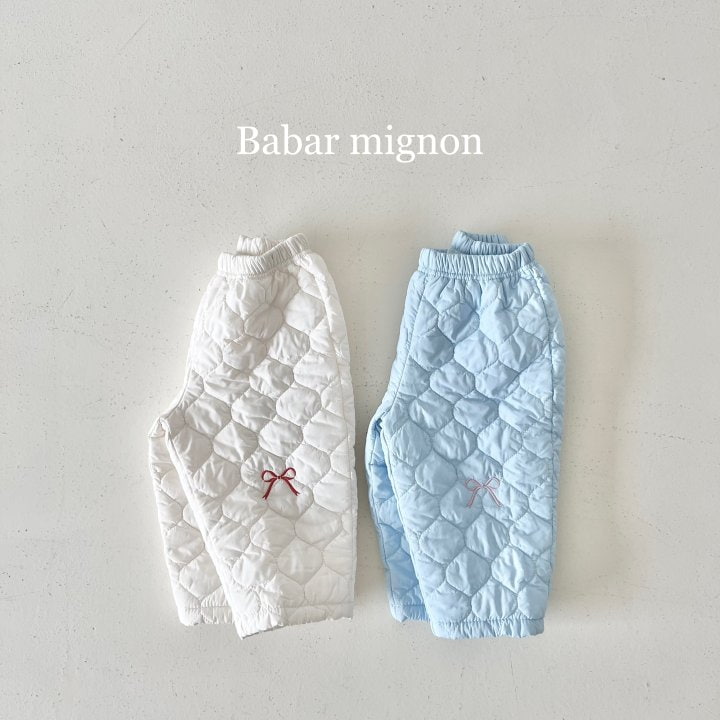 Babar Mignon - Korean Children Fashion - #fashionkids - Water Drop Ribbon Pants - 6