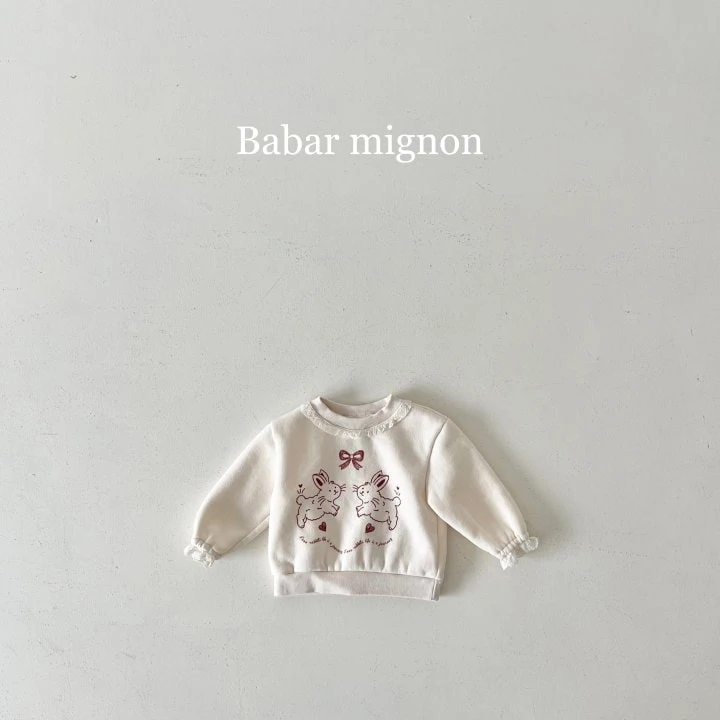 Babar Mignon - Korean Children Fashion - #fashionkids - Rabbit Lace Sweatshirts - 12