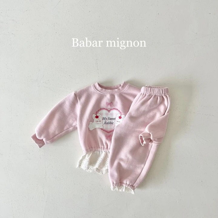 Babar Mignon - Korean Children Fashion - #kidsshorts - Lace Top Bottom Set - 11