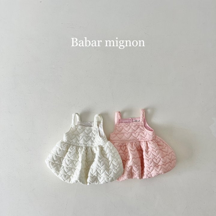 Babar Mignon - Korean Children Fashion - #kidsstore - Padded Balloon Bustier One-piece