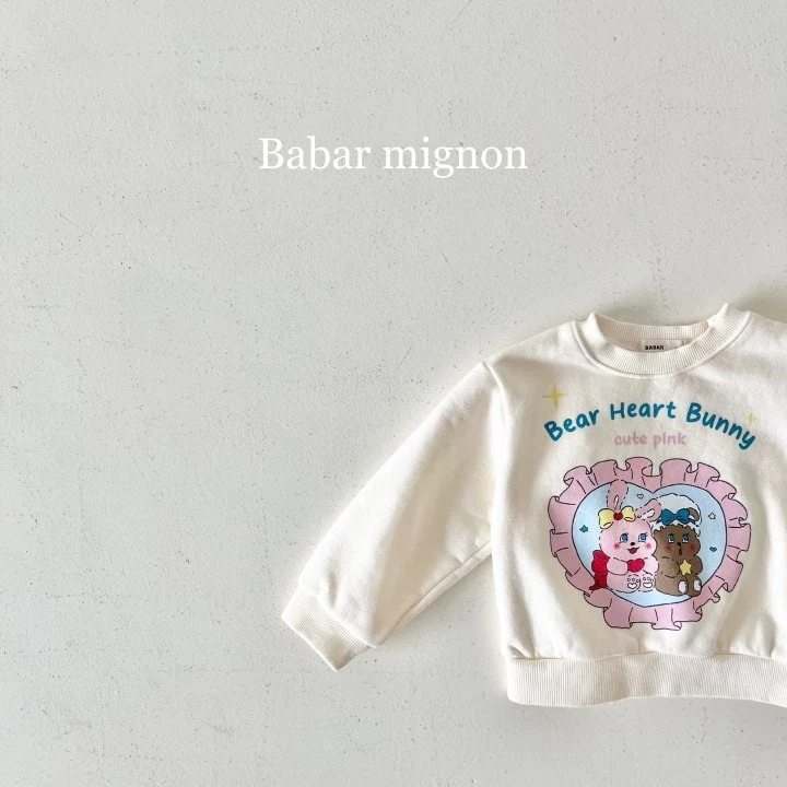 Babar Mignon - Korean Children Fashion - #kidsstore - Pink Heart Sweatshirts - 12