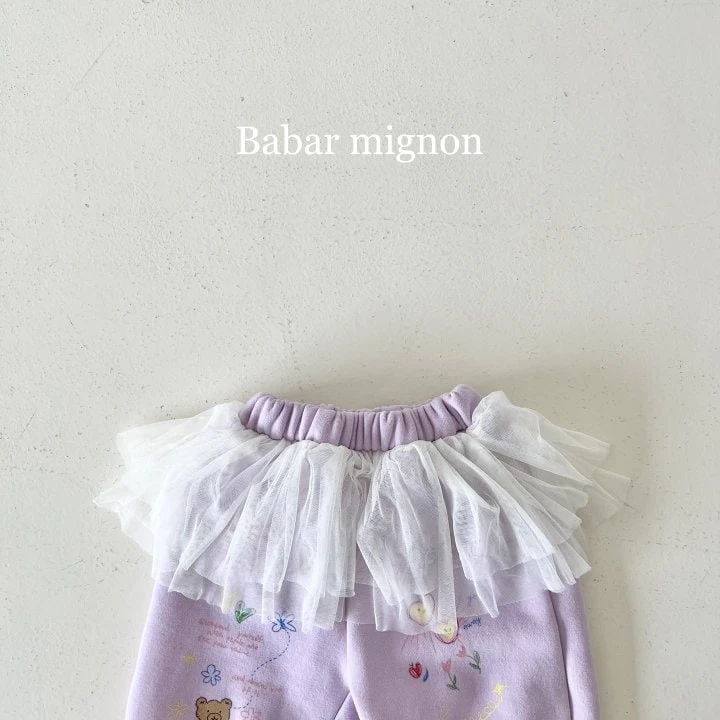 Babar Mignon - Korean Children Fashion - #littlefashionista - Sketch Mesh Jogger Pants - 9