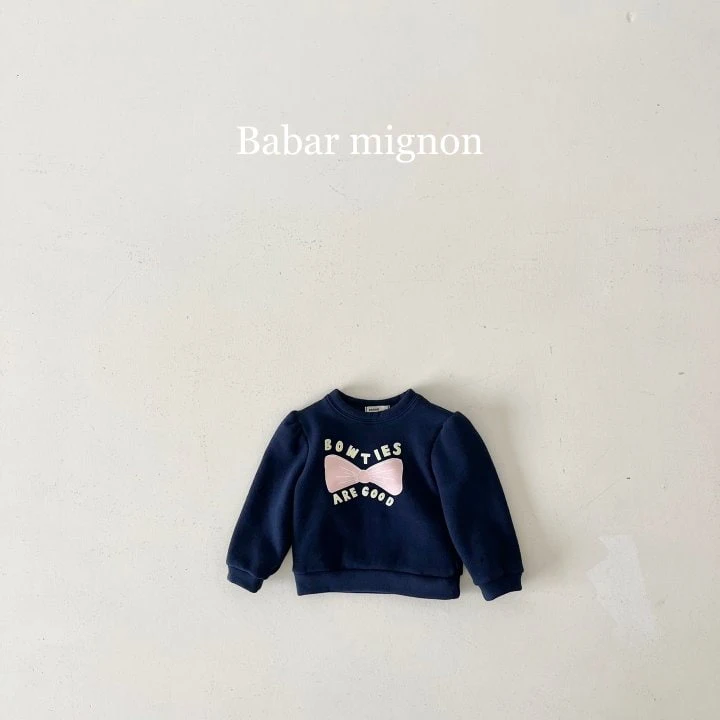 Babar Mignon - Korean Children Fashion - #littlefashionista - Soft Ribbon Sweatshirts - 6