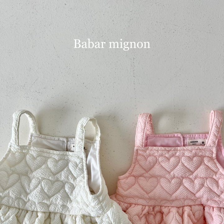 Babar Mignon - Korean Children Fashion - #magicofchildhood - Padded Balloon Bustier One-piece - 5