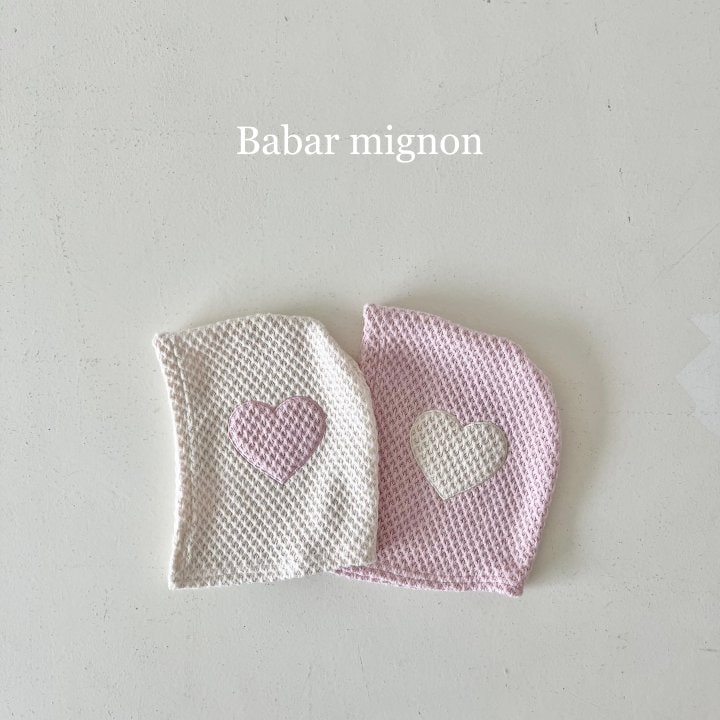 Babar Mignon - Korean Children Fashion - #magicofchildhood - Heart Balaclava - 3