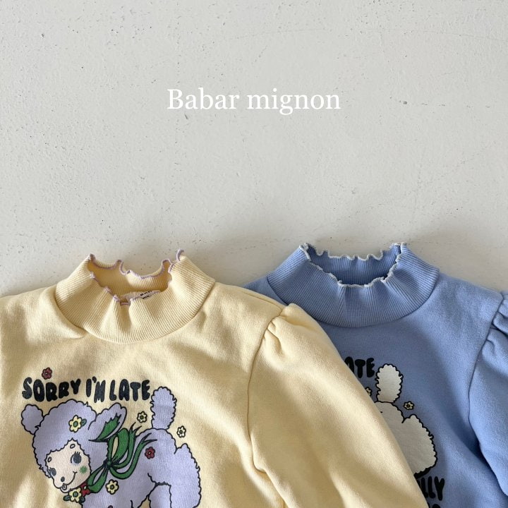 Babar Mignon - Korean Children Fashion - #minifashionista - Sheep Mockneck Sweatshirts - 5