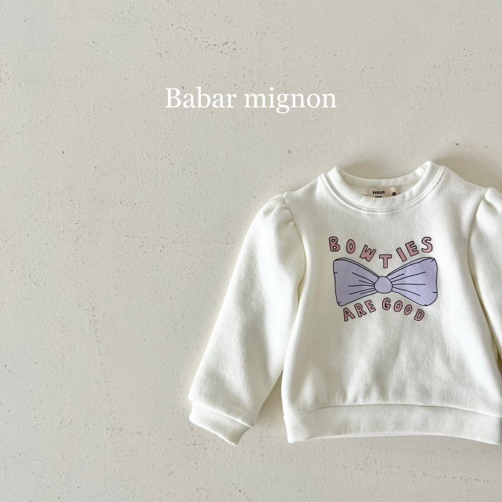 Babar Mignon - Korean Children Fashion - #stylishchildhood - Soft Ribbon Sweatshirts - 12