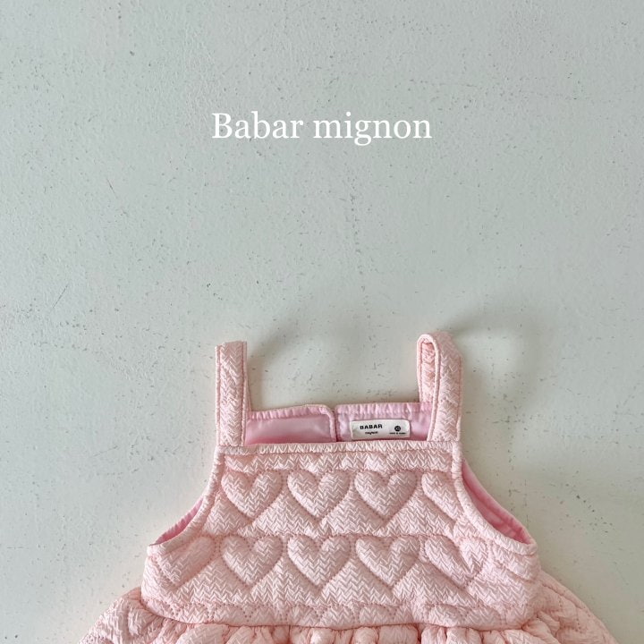 Babar Mignon - Korean Children Fashion - #stylishchildhood - Padded Balloon Bustier One-piece - 10