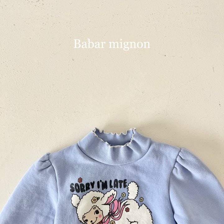 Babar Mignon - Korean Children Fashion - #stylishchildhood - Sheep Mockneck Sweatshirts - 9