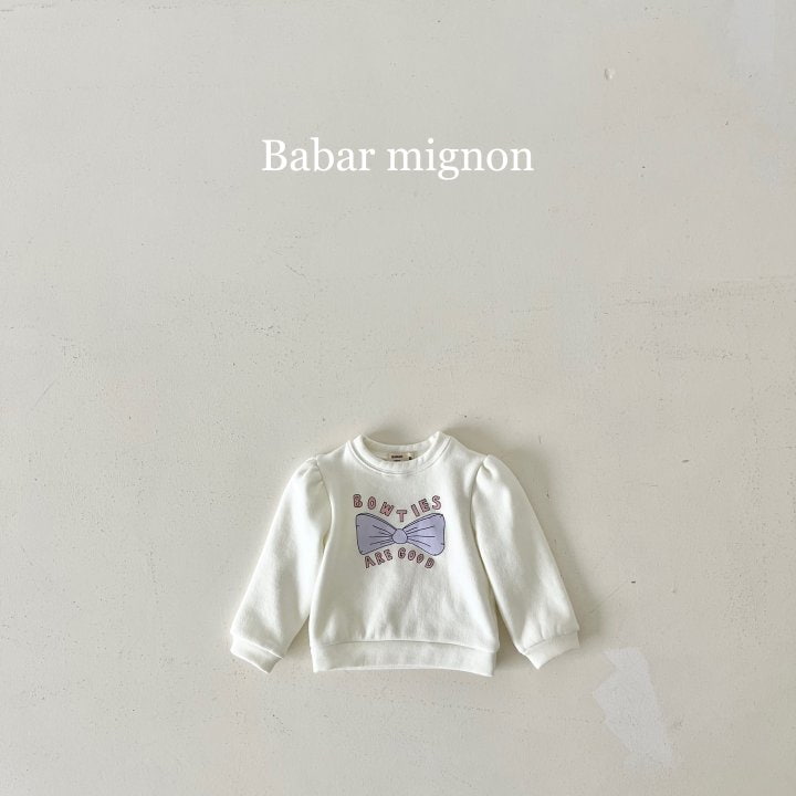 Babar Mignon - Korean Children Fashion - #todddlerfashion - Soft Ribbon Sweatshirts - 10