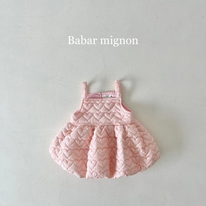 Babar Mignon - Korean Children Fashion - #todddlerfashion - Padded Balloon Bustier One-piece - 8