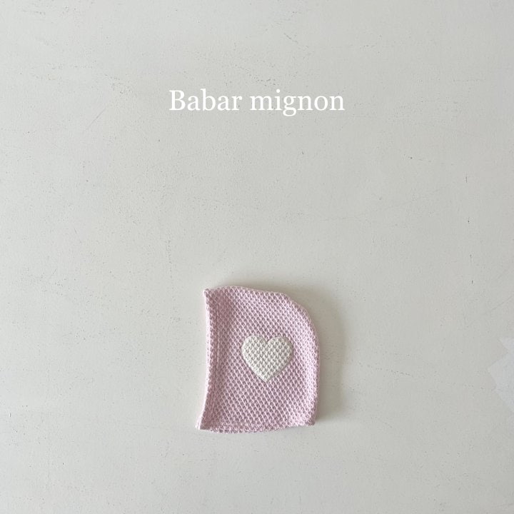 Babar Mignon - Korean Children Fashion - #todddlerfashion - Heart Balaclava - 6