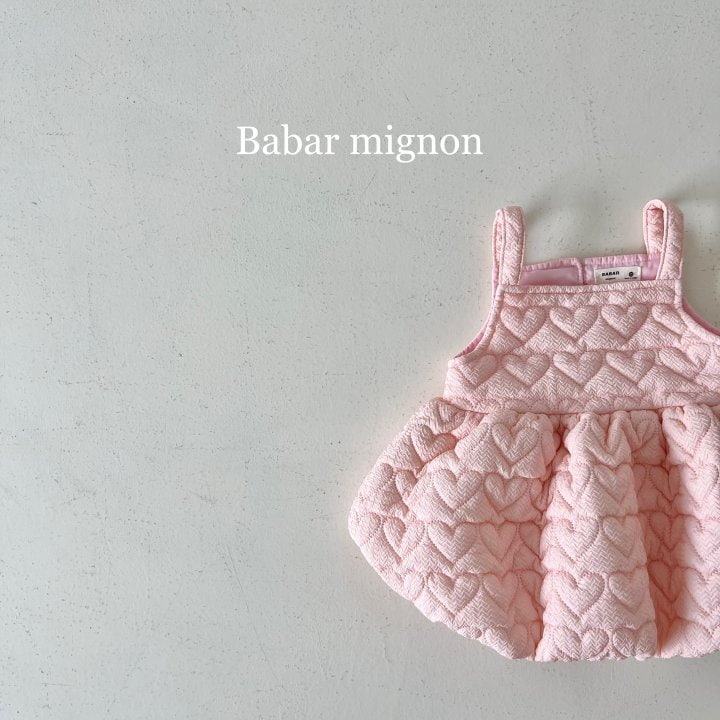 Babar Mignon - Korean Children Fashion - #toddlerclothing - Padded Balloon Bustier One-piece - 9