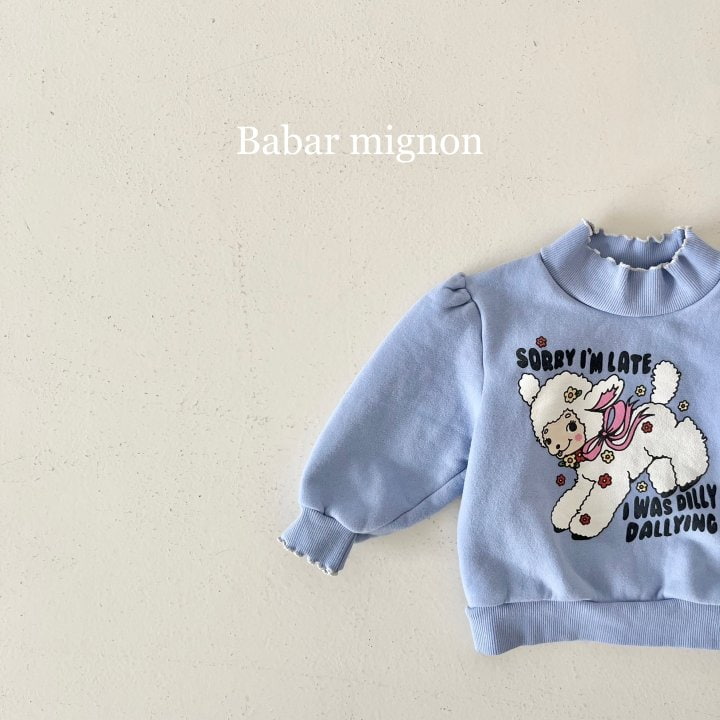 Babar Mignon - Korean Children Fashion - #toddlerclothing - Sheep Mockneck Sweatshirts - 8