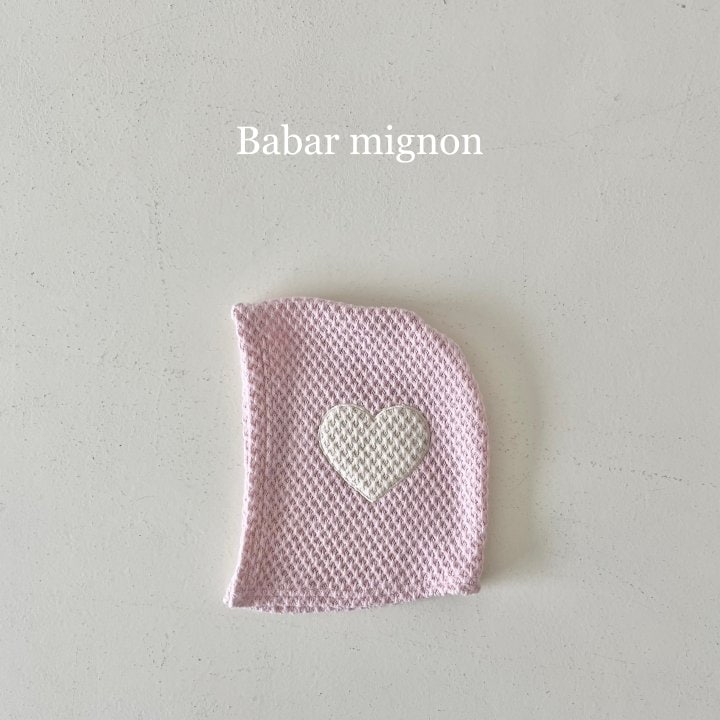 Babar Mignon - Korean Children Fashion - #toddlerclothing - Heart Balaclava - 7