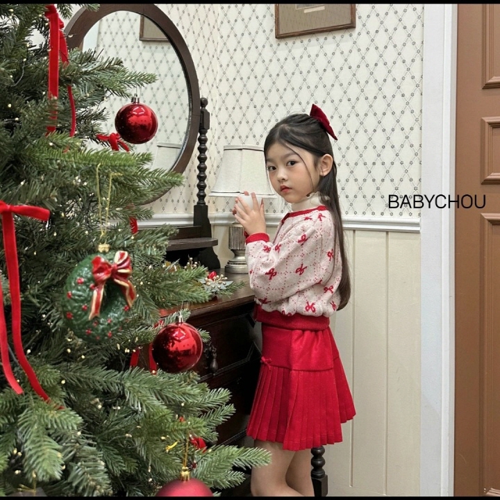 Babychou - Korean Children Fashion - #childofig - Ribbon Elise Skirt - 8