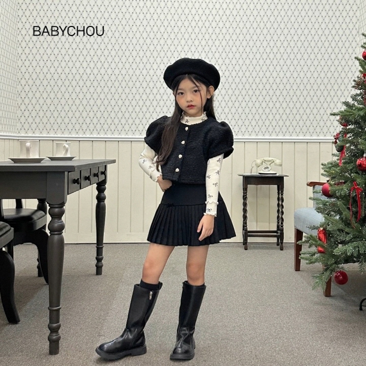 Babychou - Korean Children Fashion - #discoveringself - Ribbon Elise Skirt - 11