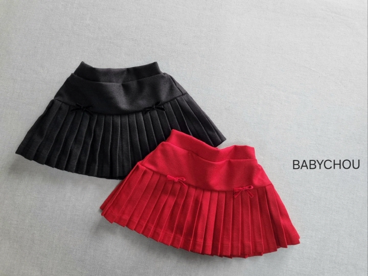 Babychou - Korean Children Fashion - #kidzfashiontrend - Ribbon Elise Skirt