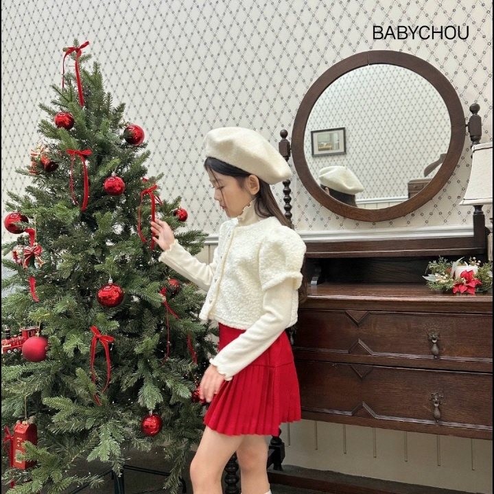 Babychou - Korean Children Fashion - #littlefashionista - Ribbon Elise Skirt - 4