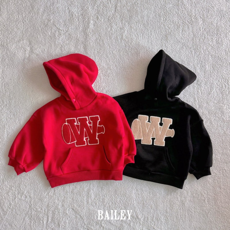 Bailey - Korean Children Fashion - #stylishchildhood - W Hooded Sweatshirt