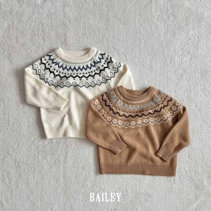 Bailey - Korean Children Fashion - #todddlerfashion - Nordic Autumn Knit