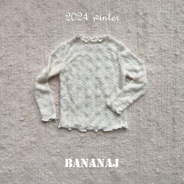 Banana J - Korean Children Fashion - #prettylittlegirls - Lace Turtleneck Tee