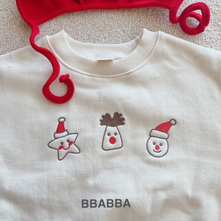 Bbabba - Korean Baby Fashion - #babyboutique - Santa Nara Fleece Embroidery Suit - 7