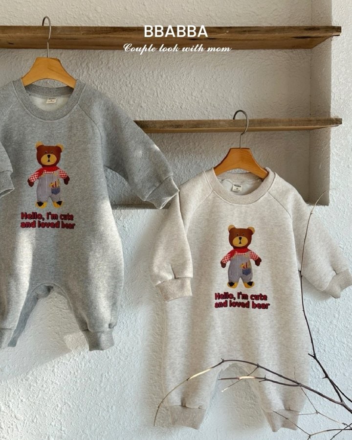 Bbabba - Korean Baby Fashion - #smilingbaby - Winter Bear Fleece Sweatshirts - 4