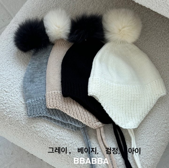 Bbabba - Korean Baby Fashion - #babyboutique - Mink Earmuff Hat - 3