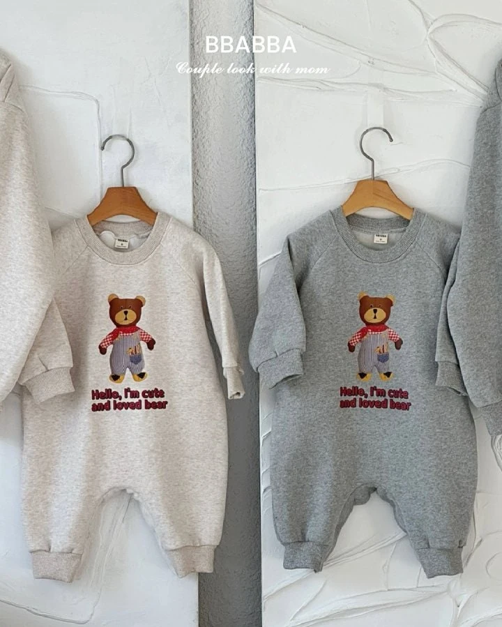 Bbabba - Korean Baby Fashion - #babyboutiqueclothing - Winter Bear Long Suit - 6