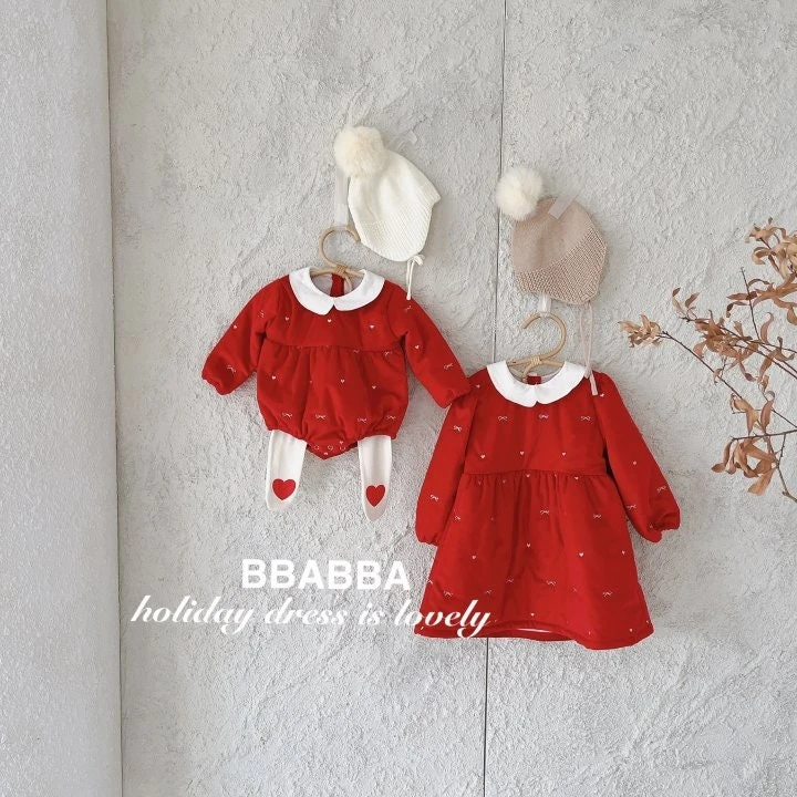 Bbabba - Korean Baby Fashion - #babyfever - Holiday Embroidery Suit